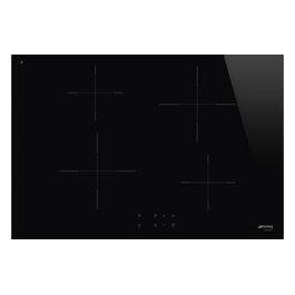 Smeg SI2741D Piano cottura a Induzione in Vetroceramica Semifilo 4 Zone 75 cm Touch Control 9 livelli di potenza Nero