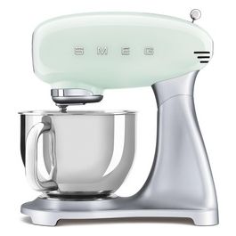 Smeg SMF02PGEU Estetica 50's Style Impastatrice Planetaria Robot da Cucina Capacita' 4,8 Litri Potenza 800 W 10 Livelli di Velocita' Verde Pastello