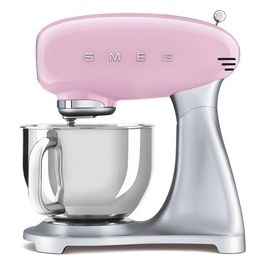 SMF02PKEU Estetica 50's Style Impastatrice Planetaria Robot da Cucina Capacita' 4,8 Litri Potenza 800 W 10 Livelli di Velocita' Rosa