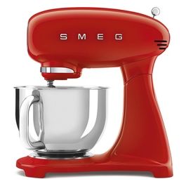 SMF03RDEU Estetica 50's Style Impastatrice Planetaria Robot da Cucina Capacita' 4,8 Litri Potenza 800 W 10 Livelli di Velocita' Rosso