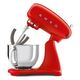 SMF03RDEU Estetica 50's Style Impastatrice Planetaria Robot da Cucina Capacita' 4,8 Litri Potenza 800 W 10 Livelli di Velocita' Rosso