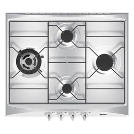 SR264X2 Piano Cottura a Gas 4 Zone 60 cm Inox