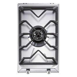 SRV531GH5 Estetica Contemporanea Piano Cottura a Gas 1 Fuoco Griglie in Ghisa 30 cm Acciaio Inox