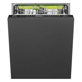 Smeg ST354BQL Estetica Universale Lavastoviglie da Incasso a Scomparsa Totale 14 Coperti Classe energetica B 12 Programmi 60 cm Nero