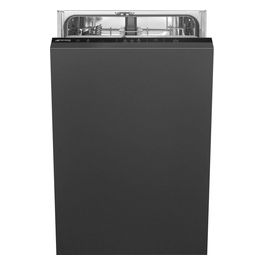 Smeg ST4522IN Lavastoviglie da Incasso a Scomparsa Totale 9 Coperti Classe energetica E 6 Programmi 45 cm Nero