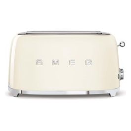 Smeg TSF02CREU Estetica 50's Style Tostapane 4 Fette 6 Livelli di Doratura Panna