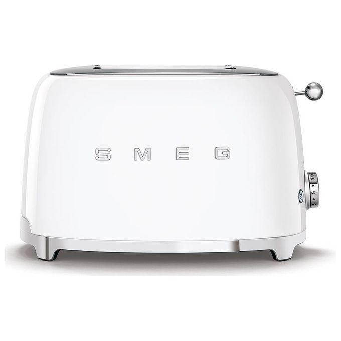 Image of Smeg TSF01WHEU Estetica 50's Style Tostapane 2 Fette 6 Livelli di Doratura Bianco