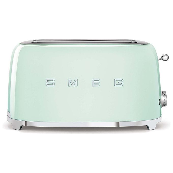 Smeg TSF02PGEU Estetica 50's Style Tostapane 4 Fette 6 Livelli di Doratura Verde Pastello