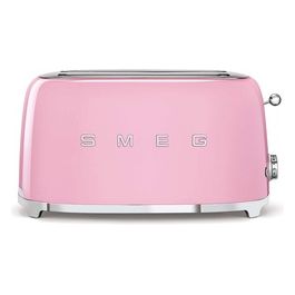 Smeg TSF02PKEU Estetica 50's Style Tostapane 4 Fette 6 Livelli di Doratura Rosa