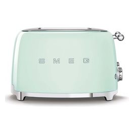 TSF03PGEU Estetica 50's Style Tostapane 4 Fette 6 Livelli di Doratura Verde Pastello