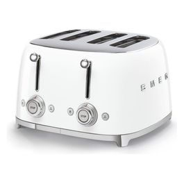 TSF03WHEU Estetica 50's Style Tostapane 4 Fette 6 Livelli di Doratura Bianco