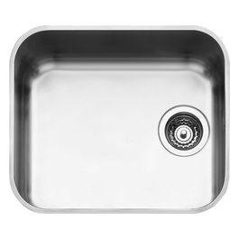UM45 Lavello Acciaio inox AISI304 Spazzolato da Incasso Sottotop 1 Vasca Acciao Inox 45x40cm UM45