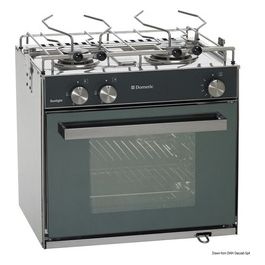 Cucina con forno a gas Sunlight Slim 2 fuochi 