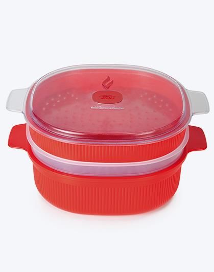Snips Vaporiera per microonde Rossa 4Lt | Yeppon