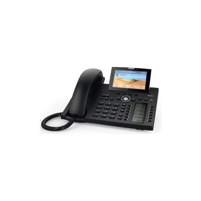 Snom D385 Telefono IP Cornetta Cablata TFT 12 Linee Nero