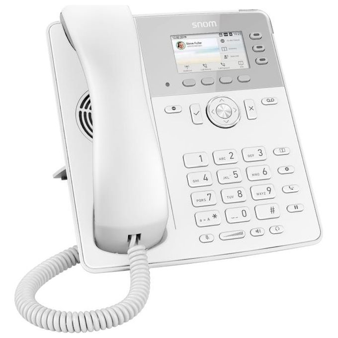 Snom D717 Telefono IP Bianco Cornetta Cablata TFT