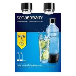 SodaStream 2 Bottiglie in Plastica 1Lt Lavabili in Lavastoviglie