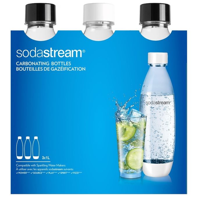 Sodastream Bottiglia per Gasatore source/play 1lt fuse Plastica 3pz