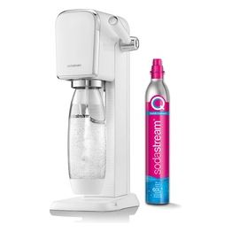 Sodastream Gasatore Art White 1 Bottiglia Riutilizzabile e Lavabile Aggancio Rapido