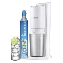 Gasatore d'Acqua Crystal Bianco 1 Bottiglia di vetro da 1 Litro 1 Cilindro Co2