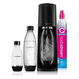 Megapack Terra Gasatore d'Acqua Nero 2 Bottiglie da 1 Litro 1 Bottiglia da 0,5 Litro 1 Cilindro Co2