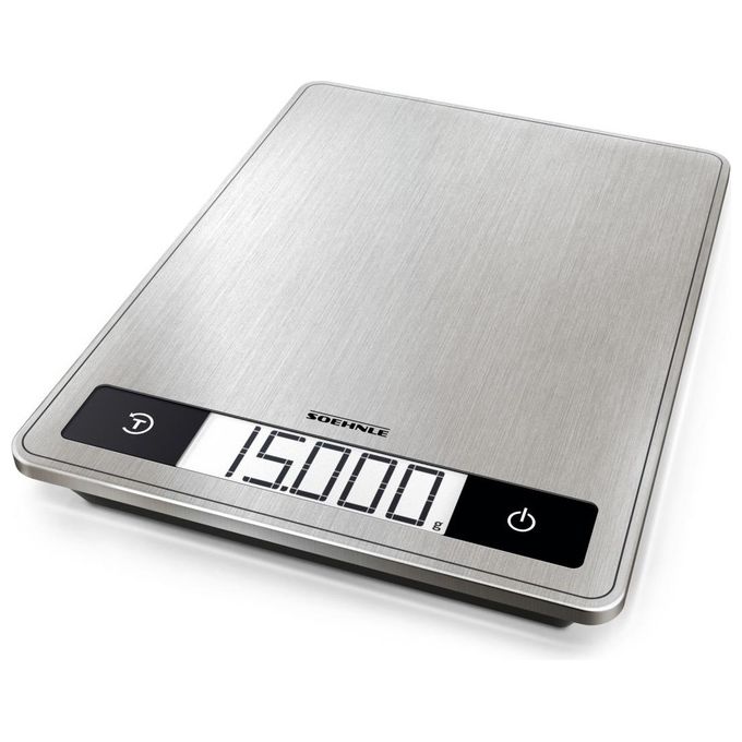 Soehnle Page Profi 200 Bilancia da Cucina Elettronica Acciaio Inossidabile Rettangolare