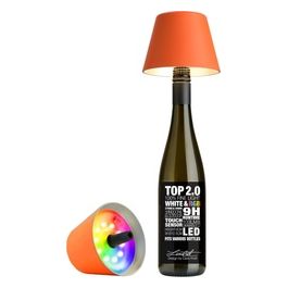 Top 2.0 Arancione Lampada per Bottiglia a Batteria Rgbw