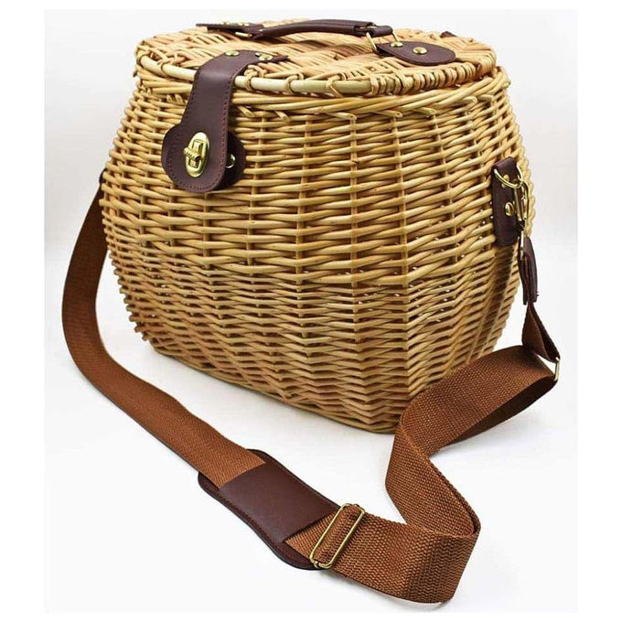 Senza marchio, Cesta Funghi Vimini, Con Tracolla Regolabile