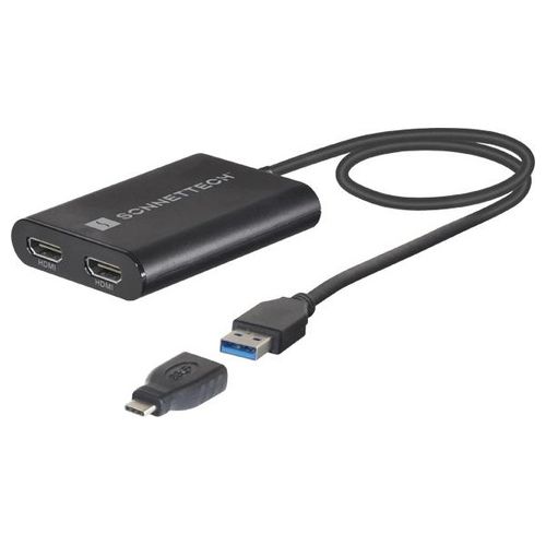 SoNNeT Adattatore Dual 4K 60Hz HDMI 2.0 per Mac M1 Thunderbolt