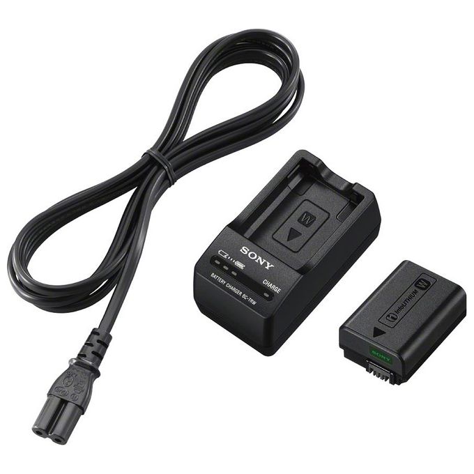 Sony ACCTRW Kit Accessori Fotocamera NP-FW50 + BC-TRW Capacita' 1080 mAh Alimentazione 100-240 V colore Nero