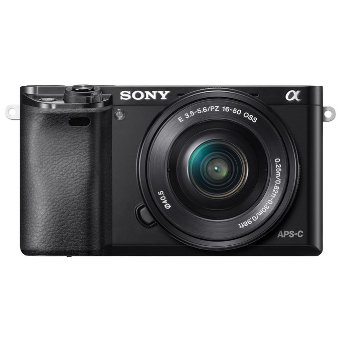 Sony Alpha 6000L Fotocamera Digitale Mirrorless con Obiettivo Intercambiabile Selp 16-50Mm Sensore Aps-C, Eye Af Ilce6000B + Selp1650 Compatibile con obiettivi innesto E di Sony  Nero