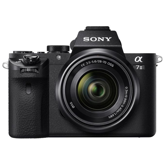 Sony Alpha 7M2K Fotocamera Digitale Compatta con Obiettivo Intercambiabile, Sensore CMOS Exmor Full-Frame da 24,3 Megapixel, Obiettivo 28-70mm, Nero