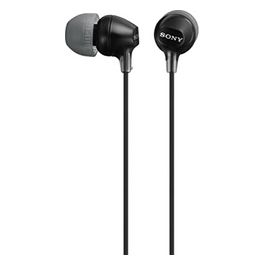 MDR-EX15LP Cuffie intrauricolari leggere con driver 8 Hz–22 kHz da 9 mm, auricolari in silicone e jack 3,5mm Nero