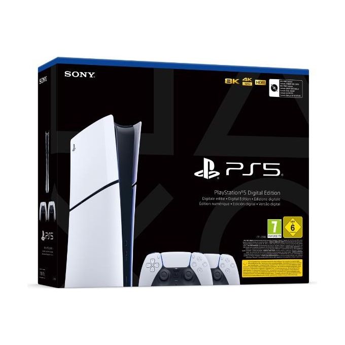 Sony Bundle PlayStation 5 Digital Edition Model Group - Slim con 2° Dualsense