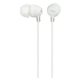 Sony MDR-EX15LP Cuffie intrauricolari leggere con driver 8 Hz–22 kHz da 9 mm, auricolari in silicone e jack 3,5mm Bianco