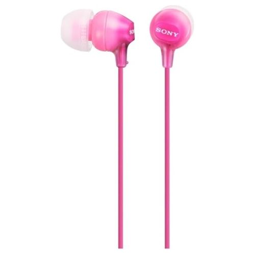 MDR-EX15AP Cuffie intrauricolari leggere con driver da 9 mm microfono auricolari in silicone rosa jack 3,5mm