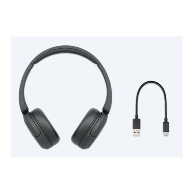 Sony Cuffie Bluetooth Wireless WH-CH520 Durata della Batteria Fino a 50 Ore con Ricarica Rapida Stile On-ear Blu