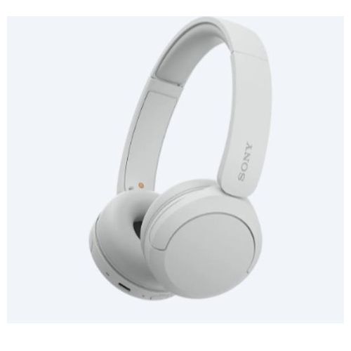 Sony Cuffie Bluetooth Wireless WH-CH520 Durata della Batteria Fino a 50 Ore con Ricarica Rapida Stile On-Ear Bianco