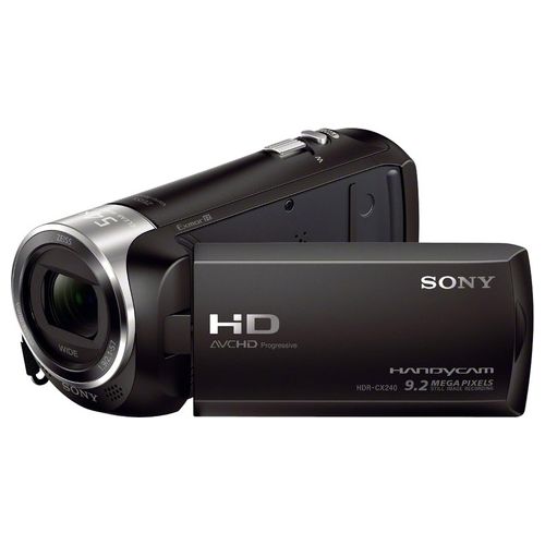 Sony HDR-CX240 Videocamera HD con Sensore CMOS Exmor R, Ottica Zeiss, Zoom Ottico 27x, SteadyShot Ottico, Nero