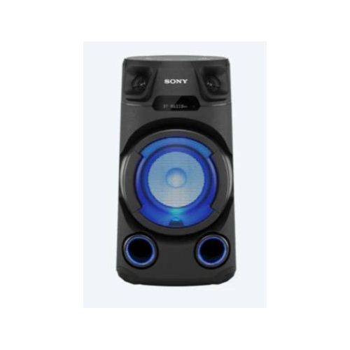 MHC-V13 Altoparlante Bluetooth All in One con Jet Bass Booster e Effetti Luminosi Lettore Cd e Usb in Nero