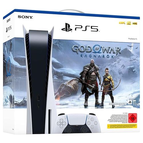 Sony PlayStation 5 Disc Edition con God of War Ragnarök USK 18