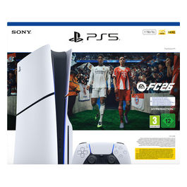 PlayStation 5 Slim, 1 TB, Nero Bianco, EA Sports FC 26 Bundle