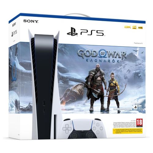 Sony PlayStation 5 Standard  God of War Ragnarok 825Gb Wi-Fi Nero/Bianco