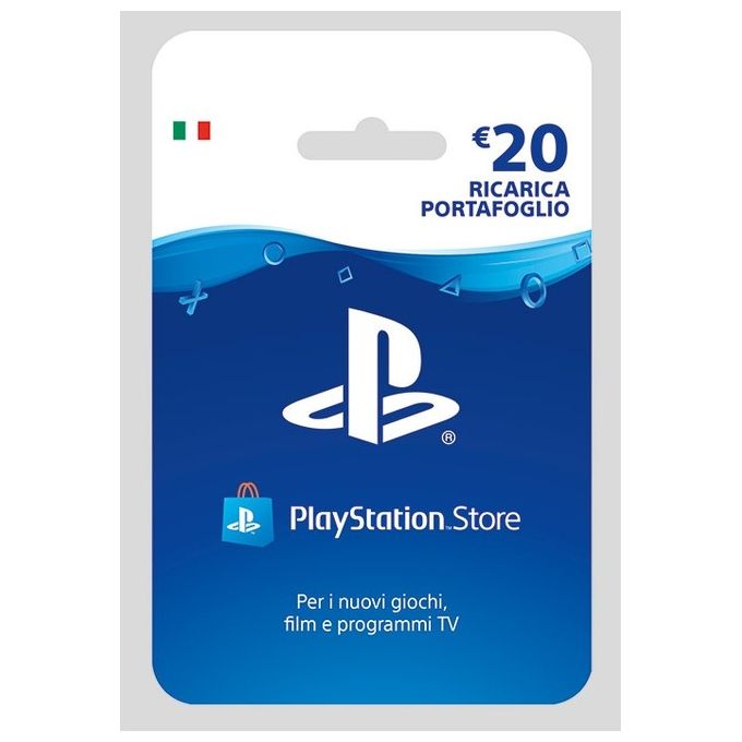 Sony PSN Hanging Card Ricarica 20 Euro PS4 Playstation 4