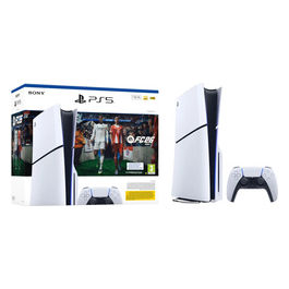 Sony, PS5 Digital Edition, Bundle EA Sports FC 26, 825 GB, Wi-Fi, Nero Bianco