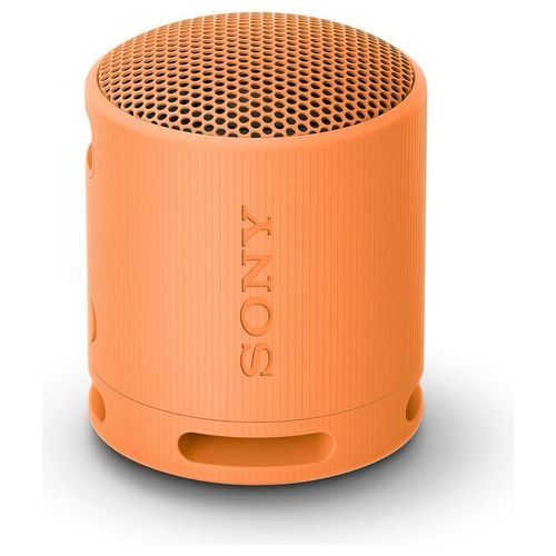 Sony SRS-XB100 Speaker Wireless Bluetooth Portatile Ip67 Impermeabile e Antipolvere Batteria da 16 Ore Cinturino Versatile Chiamate in Vivavoce Arancio