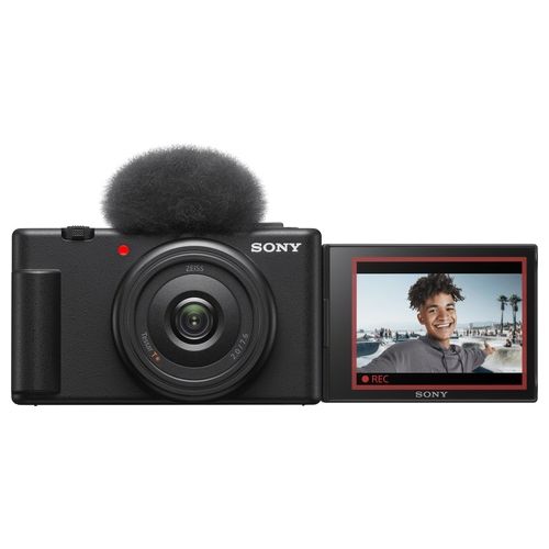Sony Vlog Camera ZV-1F di | Fotocamera Digitale Schermo Orientabile Video in 4K Slow Motion Funzionalita' per Vlog Nera