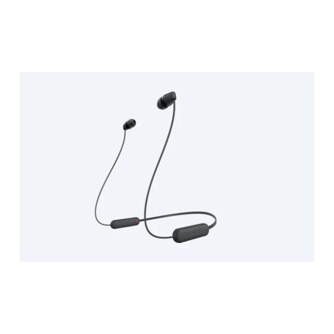 SONY WI-C100 Auricolare Wireless In-ear Bluetooth Nero per Musica e Chiamate con Comfort Ergonomico e Qualita' Audio Superiore