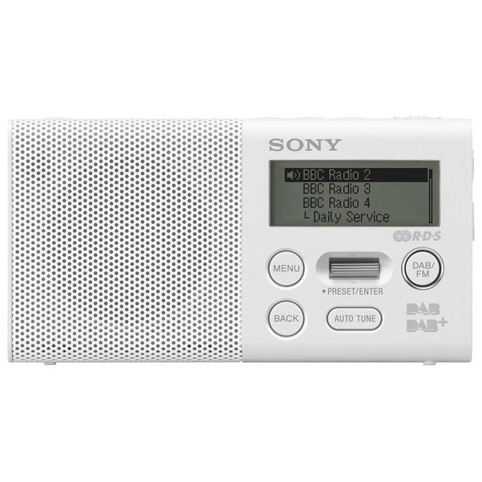 Sony XDR-P1DBP Radio Portatile Digitale Dab/Dab+/Fm Bianco