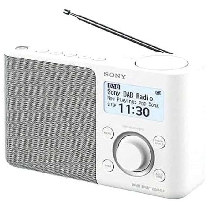 Sony XDR-S61D Radio Portatile Personale Dab-Dab+-Fm Bianco